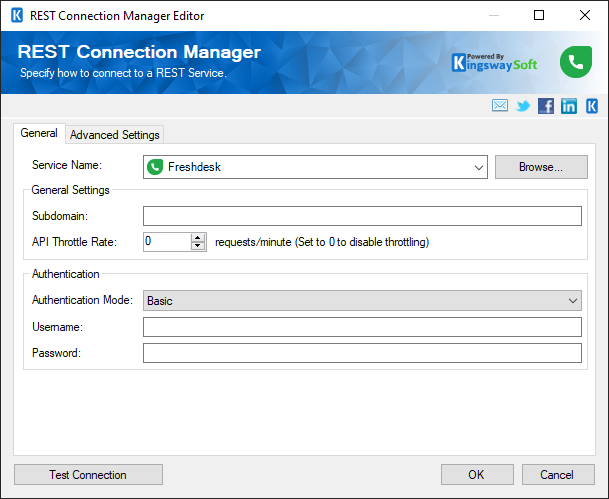 SSIS REST Freshdesk Connection Manager